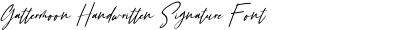 Gattermoon Handwritten Signature Font